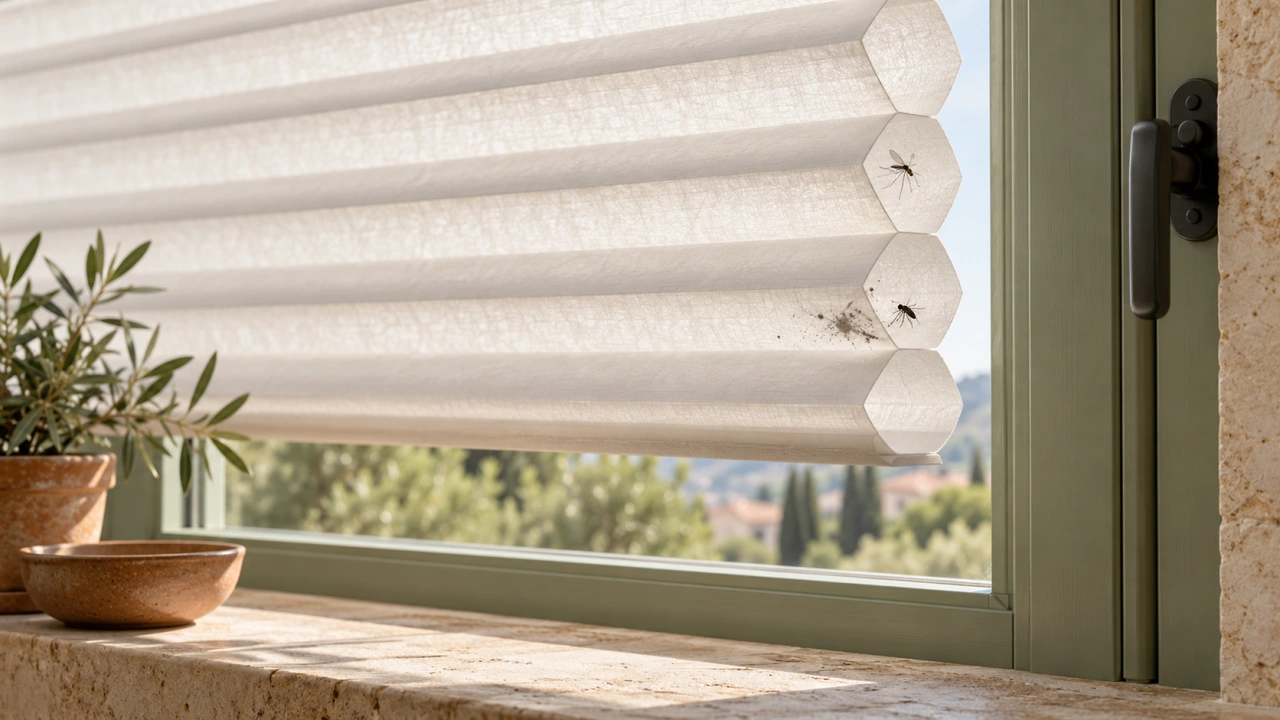 How to clear dead insects and dust from double-cell pleated shades